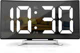 CurvaGlow Klocka - Modern LED Kurvor Väcker Klocka Carvallo