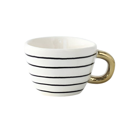 Keramikkopp med geometrisk design – Stilfull og moderne | Ideell for kaffe eller te Carvallo