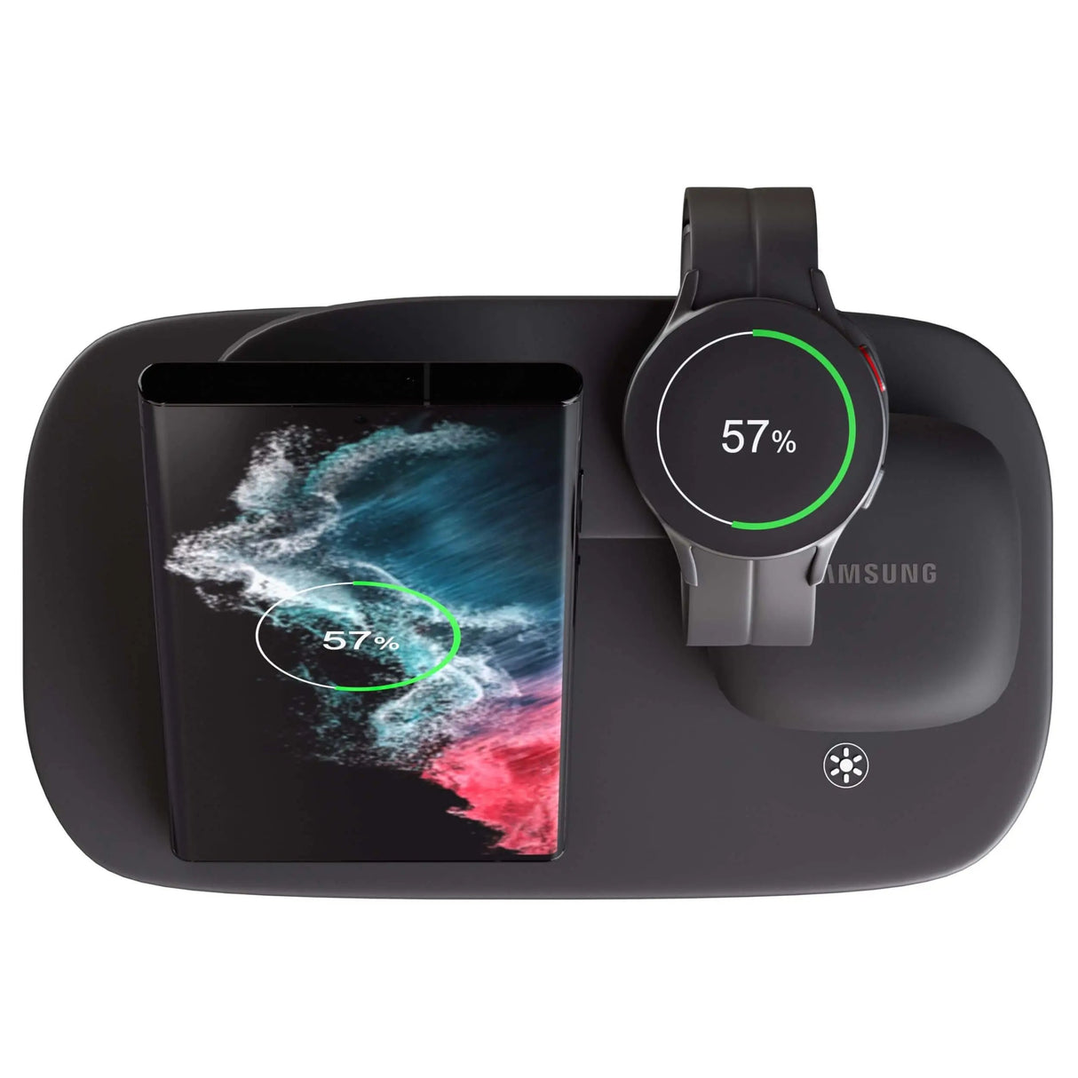 Trådlös laddare kompakt multi-enhet docka Carvallo