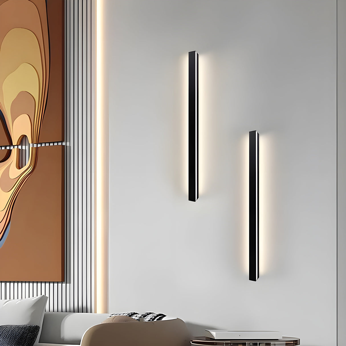 BrightBeam Light - Modern LED Lång Stripe Vägglampa Carvallo
