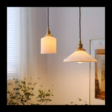 HarmonyGlow Light - Vintage-keramisk-glas-hänglampa Carvallo