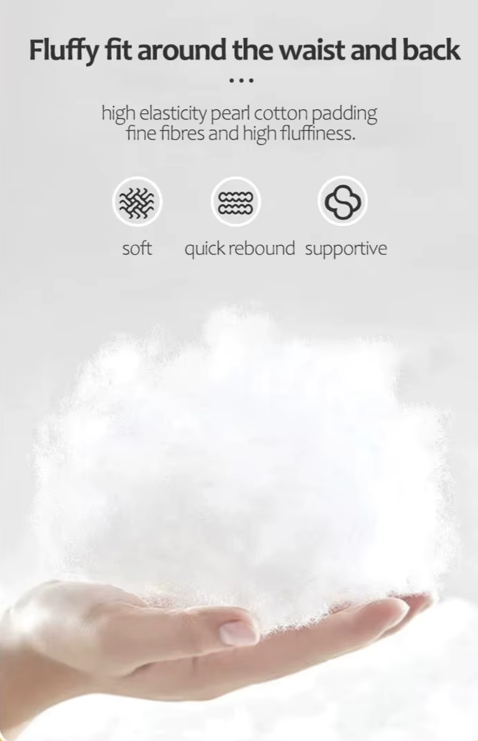 Delux ryggstöd kudd – Ergonomiskt stöd med justerbart nackstöd & tvättbart fodral Carvallo