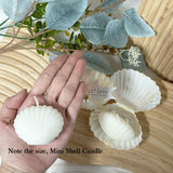 Romantiska snäckskalljusgåvor - 10 doftande bitar med sojavax och freesia och rosa banddekorationer MILA Sverige