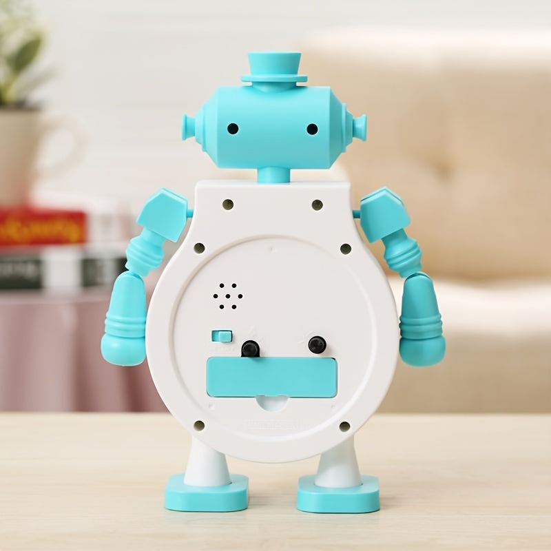 Rolig tecknad robot väckarklocka med sovtimer för barn Carvallo