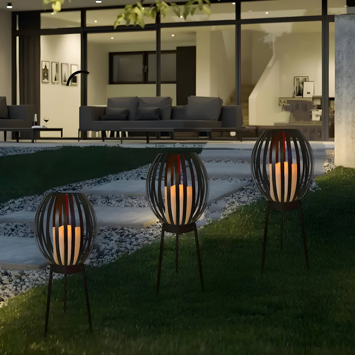 TwilightVault Ljus – Solenergidriven utomhus golvlampa Carvallo