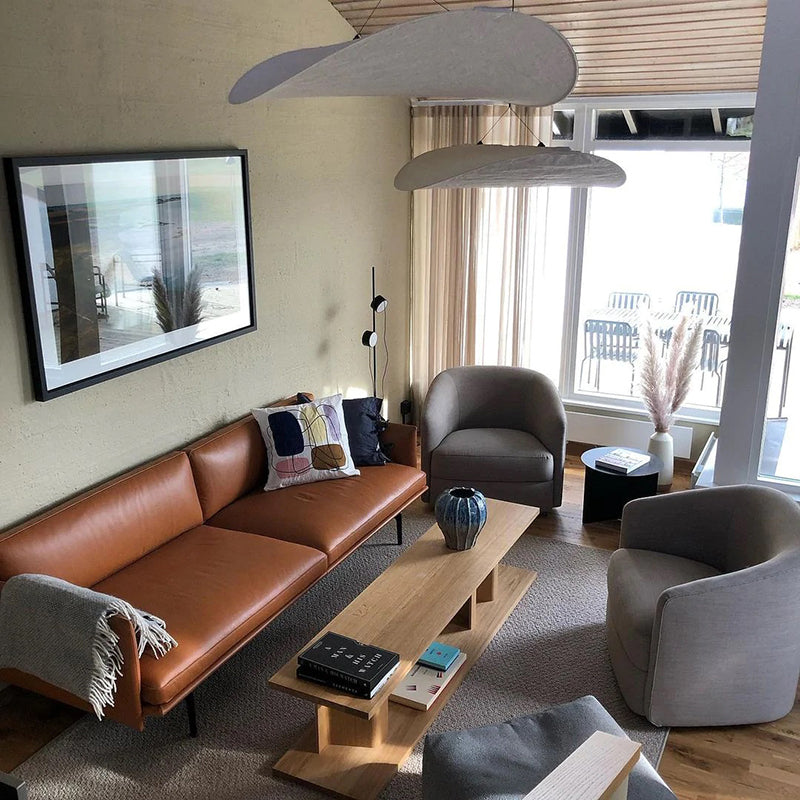 LunaLux Modern LED Taklampa i Metall och Konstsilke i Vitt för Sovrum Carvallo