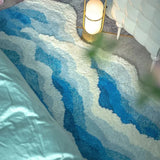 Aesthetic Wave Tufted Rug – Havsinspirerad Mjuk & Halkfri Matta Carvallo