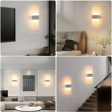 LED-nattlampor med rörelsesensor 2-pack - USB-laddning | Magnetisk montering för sovrum, hall och trappa Carvallo