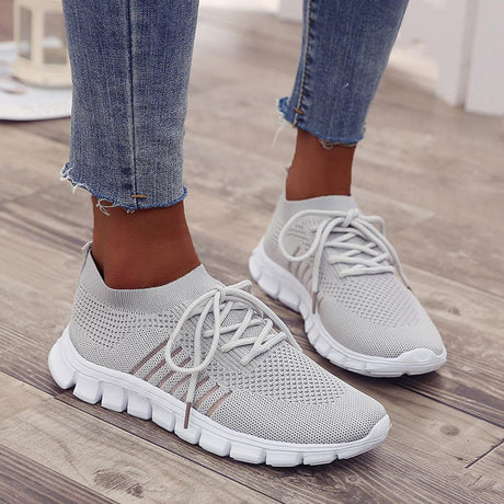 Kvinnors Sneakers Ortopedisk Flexibel Sula Komfort Skor-Sneakers-Hemnix-Grå-35-Hemnix