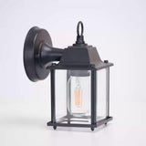 Utomhus Vägglampa Glas Lantern Metall Ram Carvallo