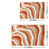 Geometrisk Badmatta – Absorberande och Mjuk med Icke-Halkande Baksida Carvallo