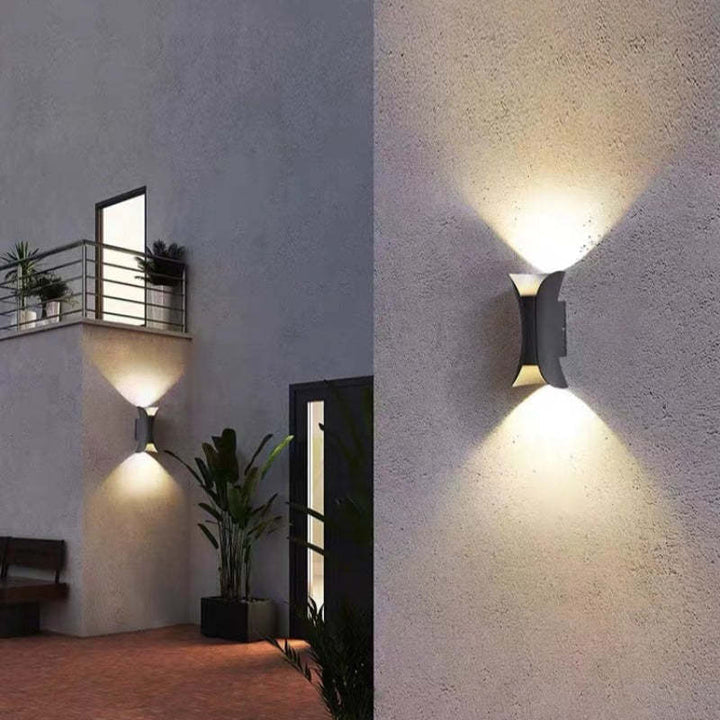 Utomhus LED Vägglampa Aluminium Vattentålig Carvallo