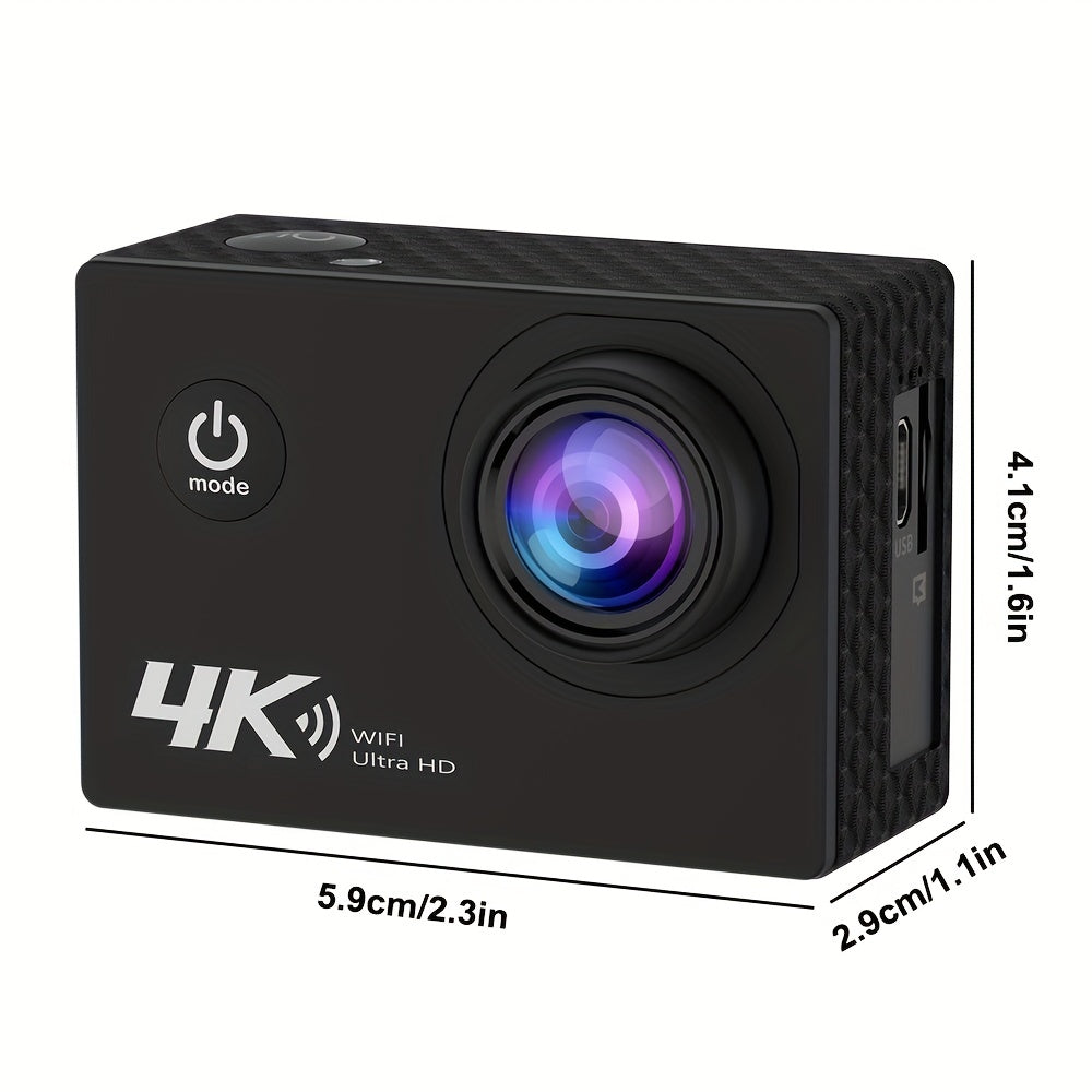 Actionkamera 4K Vattentät med WiFi-kontroll Carvallo