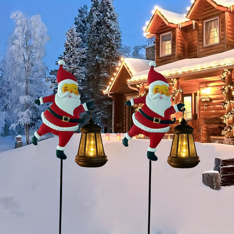 Utomhus solarlampor med Santa lykta Carvallo