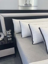 Premium Mjuk Stickad Bubbel 3D Massage Kroppskudde - Stödjande och Bekväm för Sido- och Magliggare Carvallo