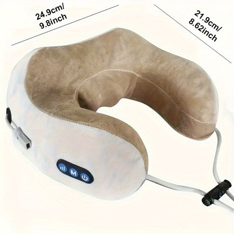 U-formad Kudde - Multifunktionell Hem Cervikal Massager, Bärbar Kudde för Nackstöd Carvallo