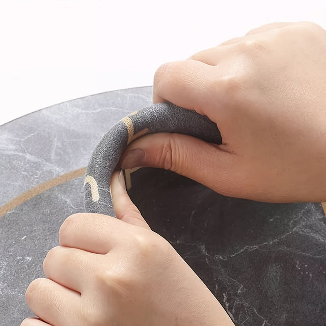 Lucky Charm Snabbtorkande Badmatta - Geometrisk Design med Halkfri för Duschen och Entrén Carvallo