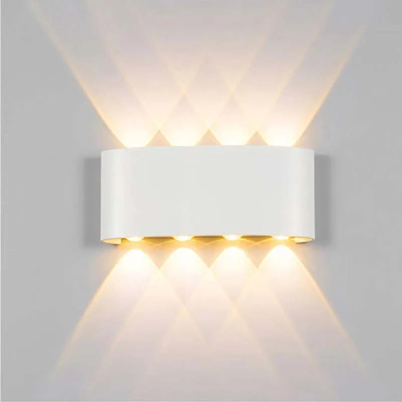 Vägglampa Modern Vit LED Vattentålig Lampa Carvallo