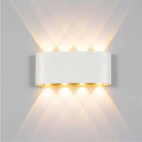 Vägglampa Modern Vit LED Vattentålig Lampa Carvallo