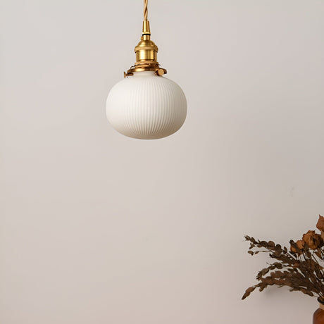 AmberZen Light – Vintage Keramik Glas Hänglampa Carvallo