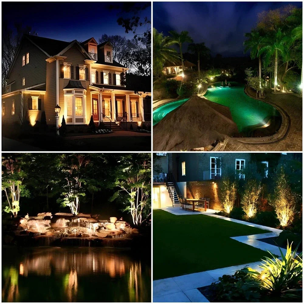 Trädgårdslampa med solenergidriven LED-uppsättning Carvallo