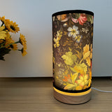 GlowWood - Fantasifull LED Bordslampa med Träbas Carvallo