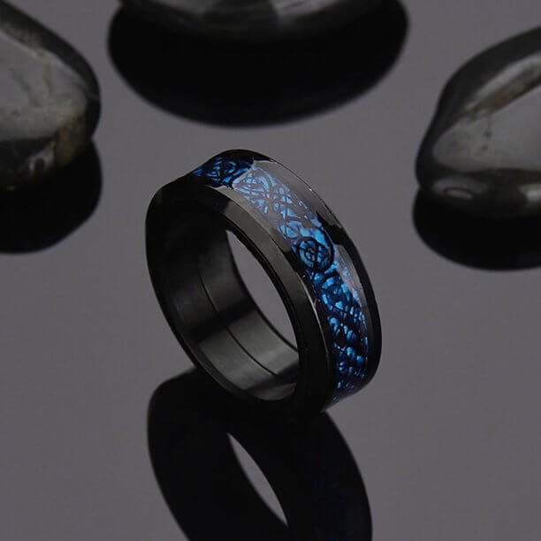 Lysande keltisk drake ring-Jewelry for men-Hemnix-Hemnix