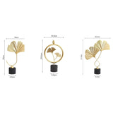 SerenLeaf - Minimalistisk Ginkgo-bladskulptur för elegant naturlig charm Carvallo