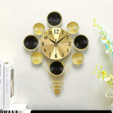 Modern Metallisk Tyst Väggklocka - Ballongformad, Dekorativ för Vardagsrum och Sovrum Carvallo