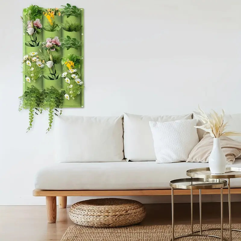 Filz växtpåse för vertikal väggmontering – Tredimensionell, icke-vävd växtpåse Carvallo