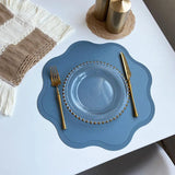 Faux läder blomformade bordstabletter för stilfull matlagning Carvallo