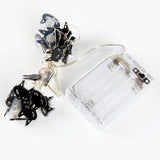 Halloween Svart Katt LED Ljus Girlanger för Spooky Dekor Carvallo