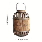 Rustik Trälykta – Äkta Atmosfärsskapare för Trädgård, Terrass eller Inredning Carvallo