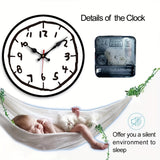 Minimalistisk Träväggklocka – Stilren, Ingen Tikande Ljud, Perfekt för Inredning Carvallo