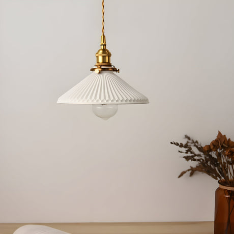 HarmonyGlow Light - Vintage-keramisk-glas-hänglampa Carvallo