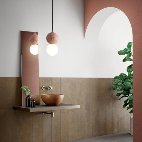 Aurora Kleine Moderna LED Taklampor - Svart och Vit Glas för Matbord Carvallo