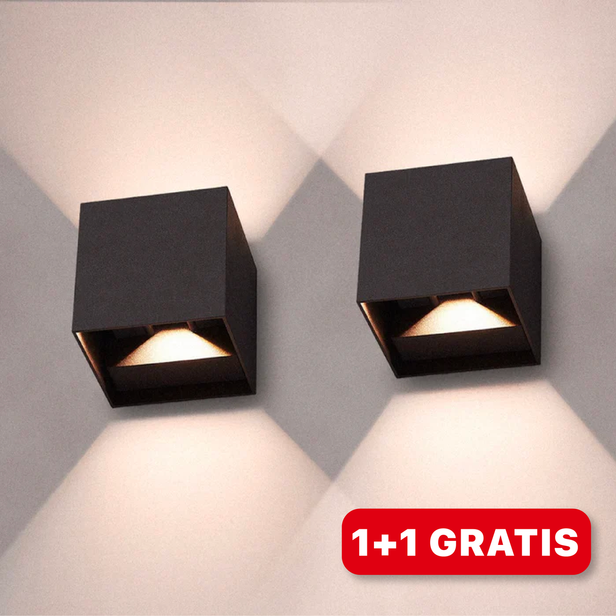 1+1 Gratis - Cubelights™ | LED-vägglampor Carvallo