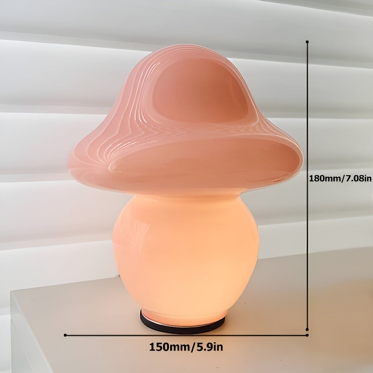 LumiGlow RGB Mushroom Bordlampe - Vintage charme, smart belysning MILA Sverige