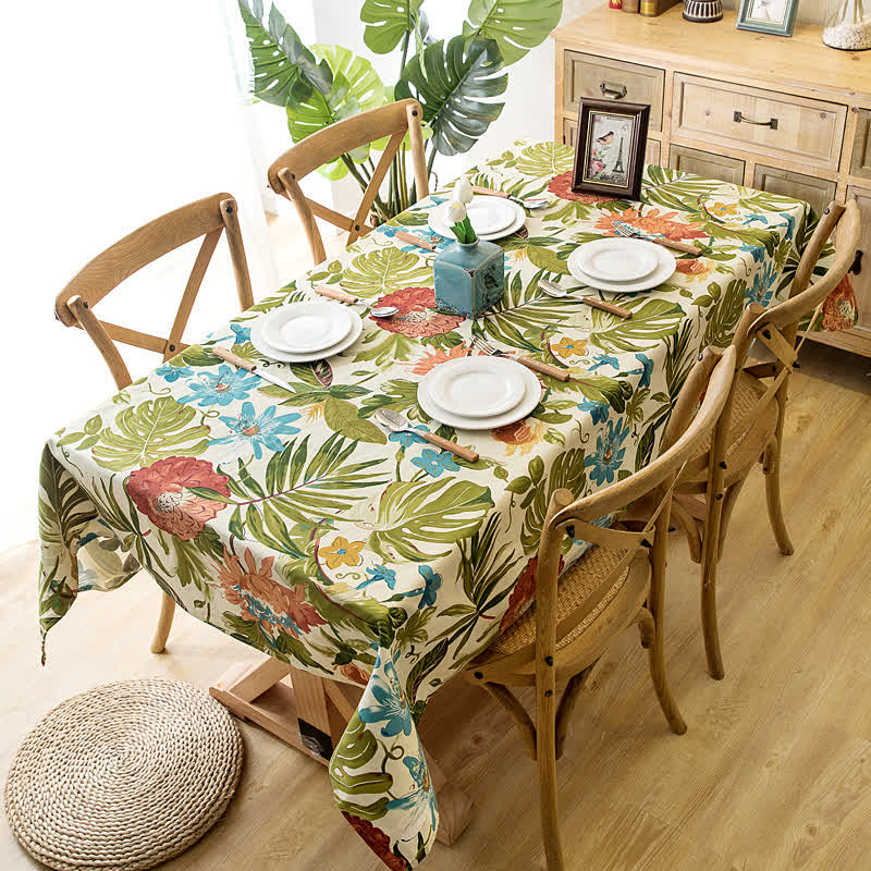 Tropisk Monstera Bomull Duk Carvallo
