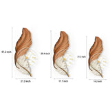 Fjäder Väggklocka | LED Vägglampa | Unisex | Canvas Stil | Ambient Belysning Carvallo