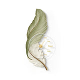 Fjäder Väggklocka | LED Vägglampa | Unisex | Canvas Stil | Ambient Belysning Carvallo