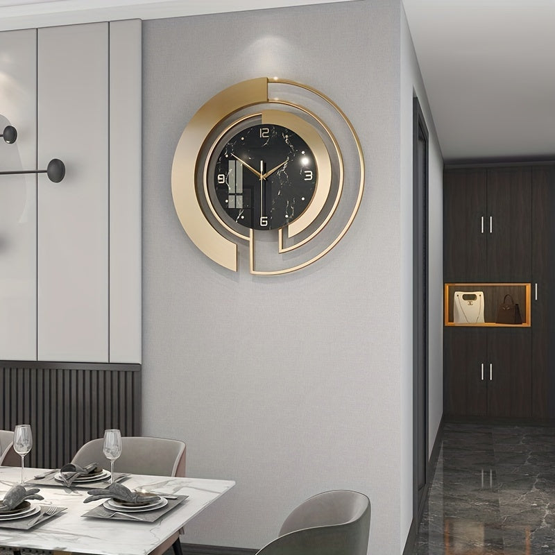 LuxuryTime - Modern Metallväggklocka, 18 tum Carvallo