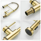 FlowNova - Multifunktionell diskbänksblandare (Borstad stål) Carvallo