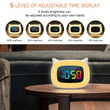 Söt Kattöra Väckarklocka – RGB Nattlampa med 18 Melodier och USB Laddningsbar Carvallo