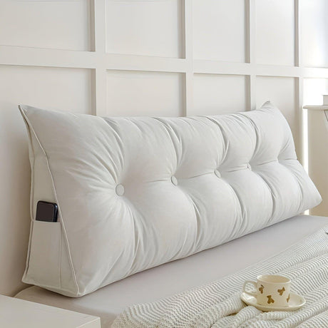 PlushTriangle Kudde – Andas Linne Triangulär Ryggkudde Carvallo