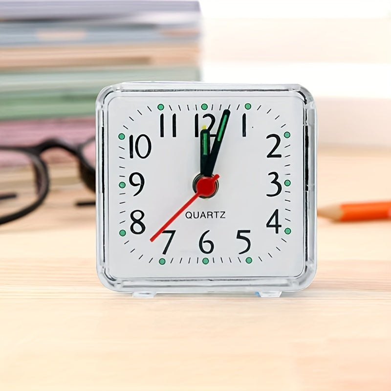 Enkel Vit Fyrkantig Väckarklocka Carvallo