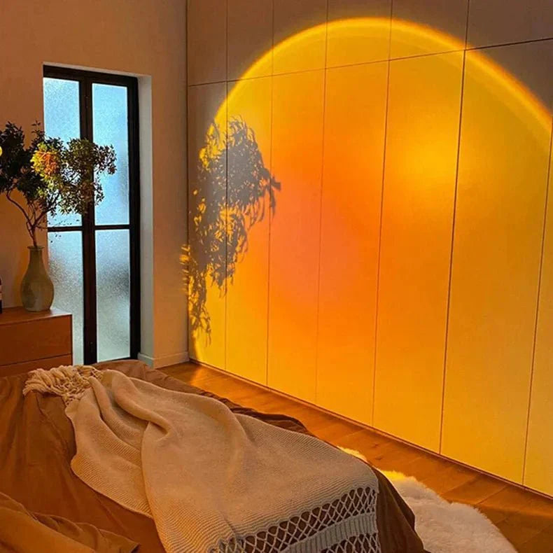 SolAura 15-färgers solnedgångsprojektorlampa för avkopplande atmosfär Carvallo