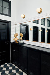 Fiorani Casa | Glob och Metal Platta Taklampa för Modern Heminredning Carvallo