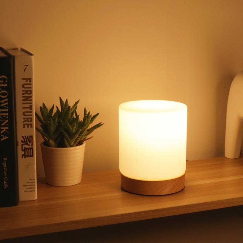 Fiorani Casa | Mini Glasbordslampa med touch-öppningsfunktion för 360° belysning Carvallo