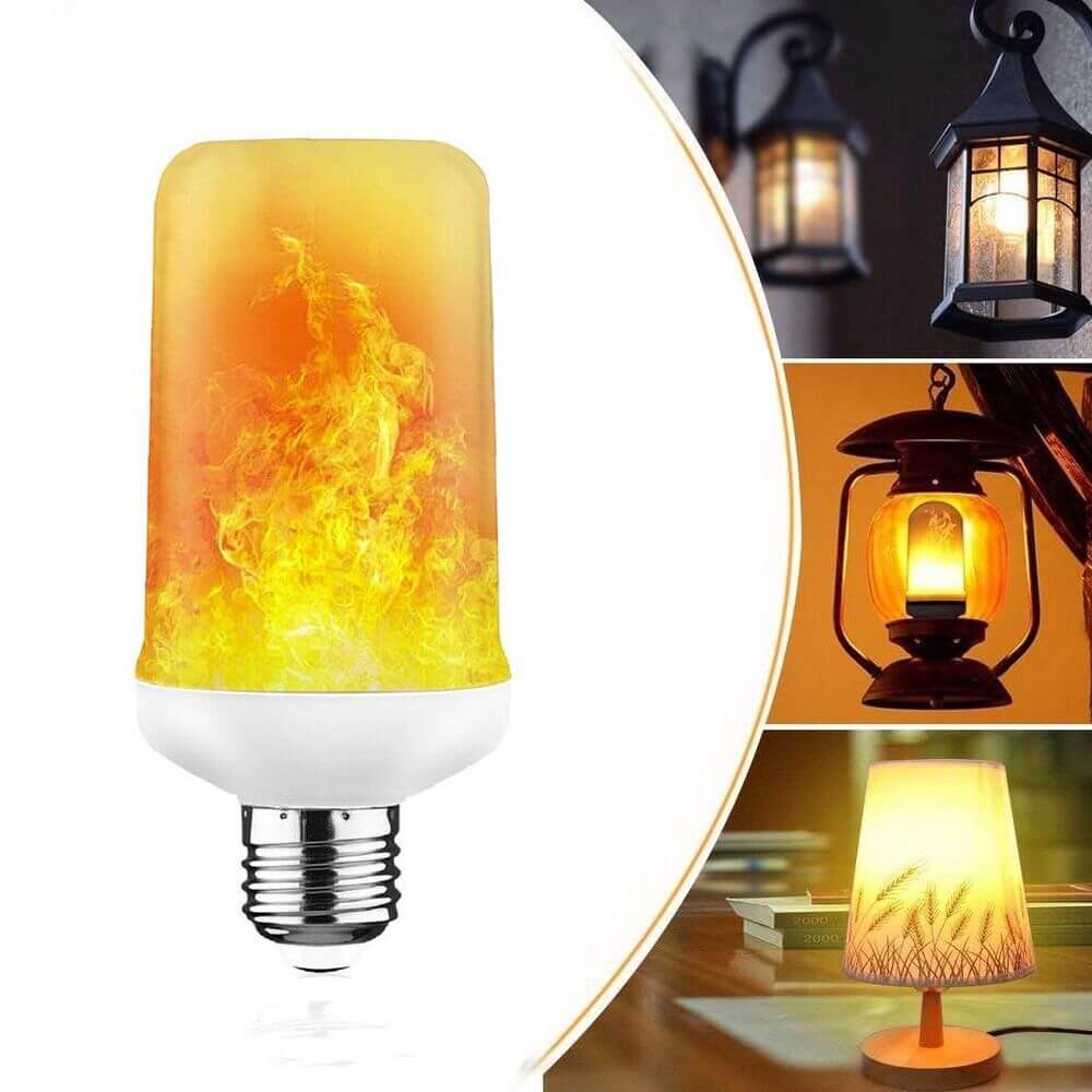 LED-lampor med flameffekt